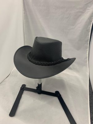 Genuine Leather Black Hat